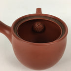 Japanese Ceramic Teapot Vtg Red Pottery Red Clay Shudei Kyusu Sencha PP834