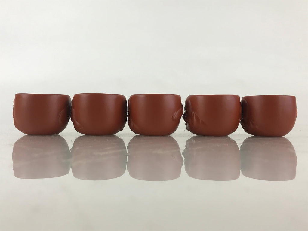 Japanese Ceramic Tokoname Ware Sake Cup And Bottle Set Vtg Guinomi Tokkuri PX677