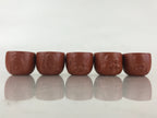 Japanese Ceramic Tokoname Ware Sake Cup And Bottle Set Vtg Guinomi Tokkuri PX677