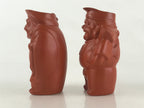 Japanese Ceramic Tokoname Ware Sake Cup And Bottle Set Vtg Guinomi Tokkuri PX677