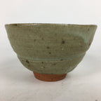 Japanese Ceramic Tokoname Ware Tea Ceremony Bowl Vtg Bluish Brown Chawan GTB744