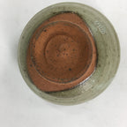 Japanese Ceramic Tokoname Ware Tea Ceremony Bowl Vtg Bluish Brown Chawan GTB744
