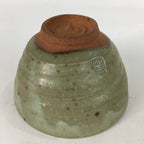 Japanese Ceramic Tokoname Ware Tea Ceremony Bowl Vtg Bluish Brown Chawan GTB744