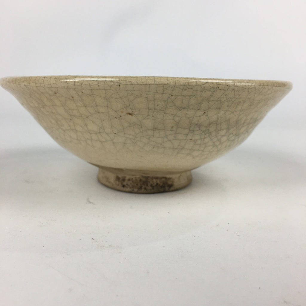 Japanese Ceramic Tokoname Ware Tea Ceremony Green Tea Bowl Vtg Chawan GTB844
