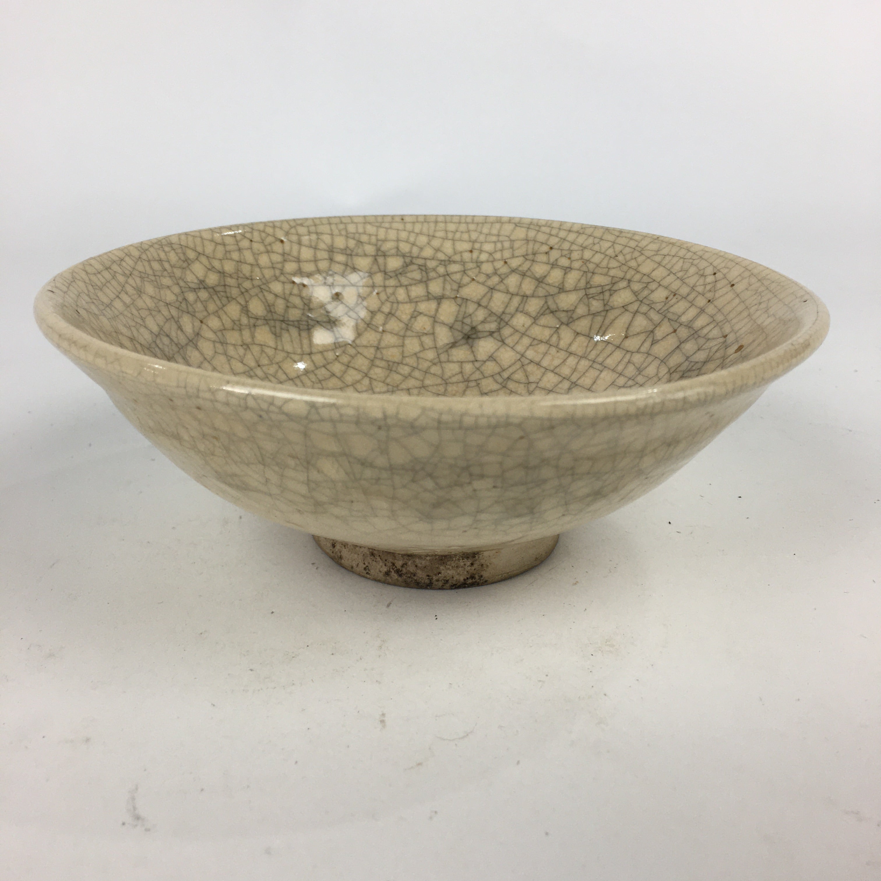 Japanese Ceramic Tokoname Ware Tea Ceremony Green Tea Bowl Vtg Chawan GTB844