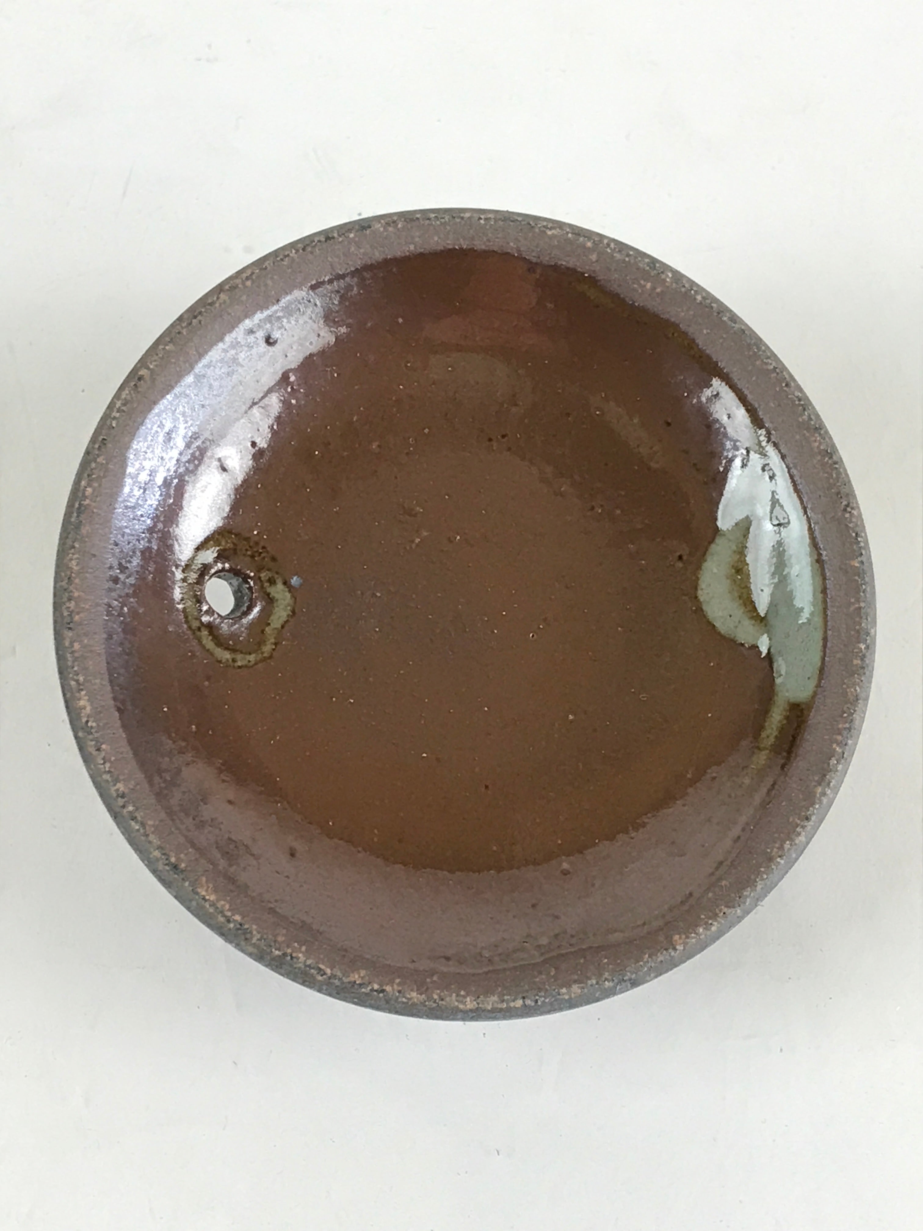 Japanese Ceramic Tokoname Ware Teapot Kyusu Vtg Brown Plant Vine Handle PY246