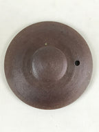 Japanese Ceramic Tokoname Ware Teapot Kyusu Vtg Brown Plant Vine Handle PY246