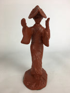 Japanese Ceramic Tokoname ware Awaodori Dancer Statue Vtg Pottery Shudoro BD653