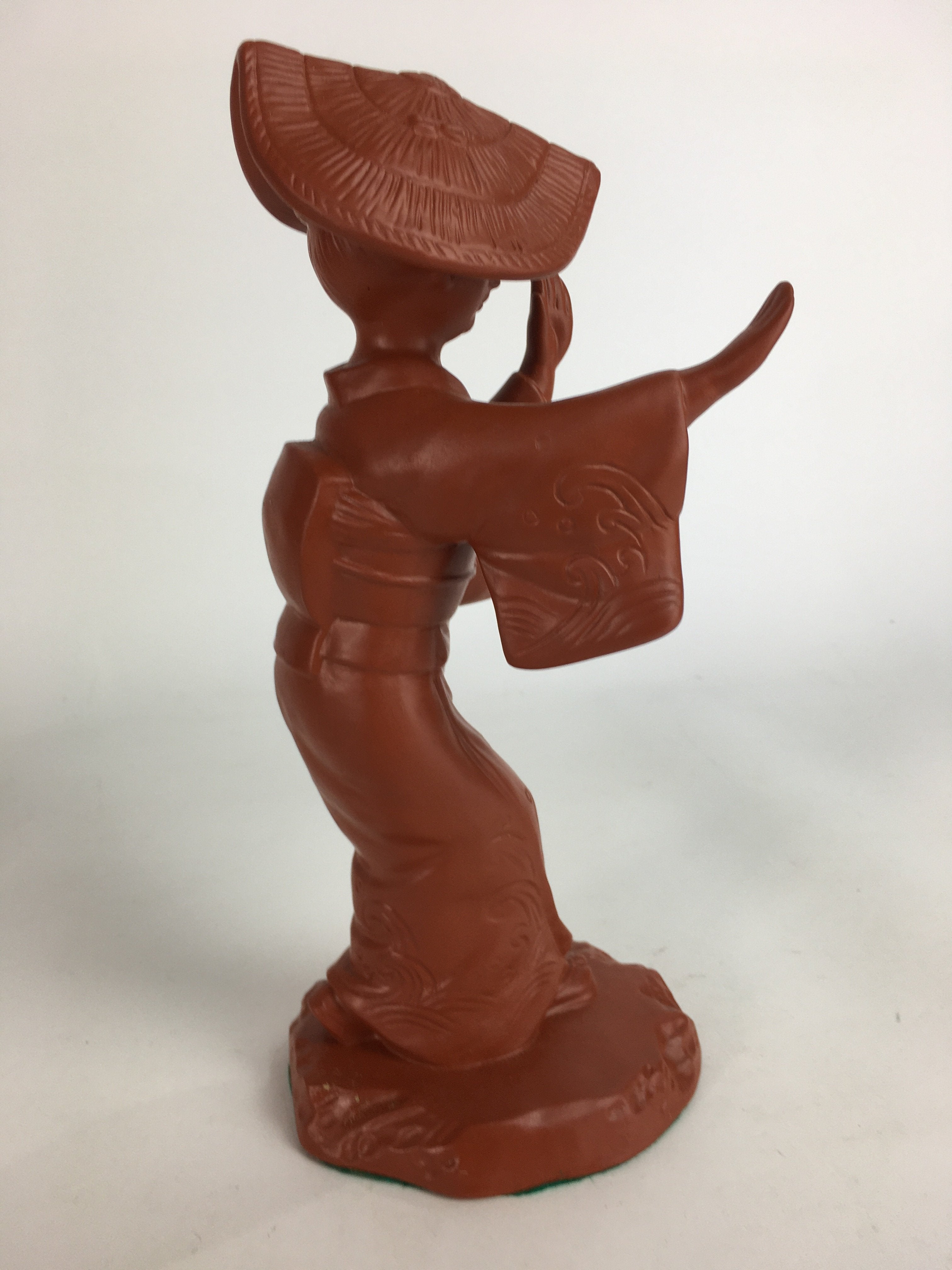 Japanese Ceramic Tokoname ware Awaodori Dancer Statue Vtg Pottery Shudoro BD653