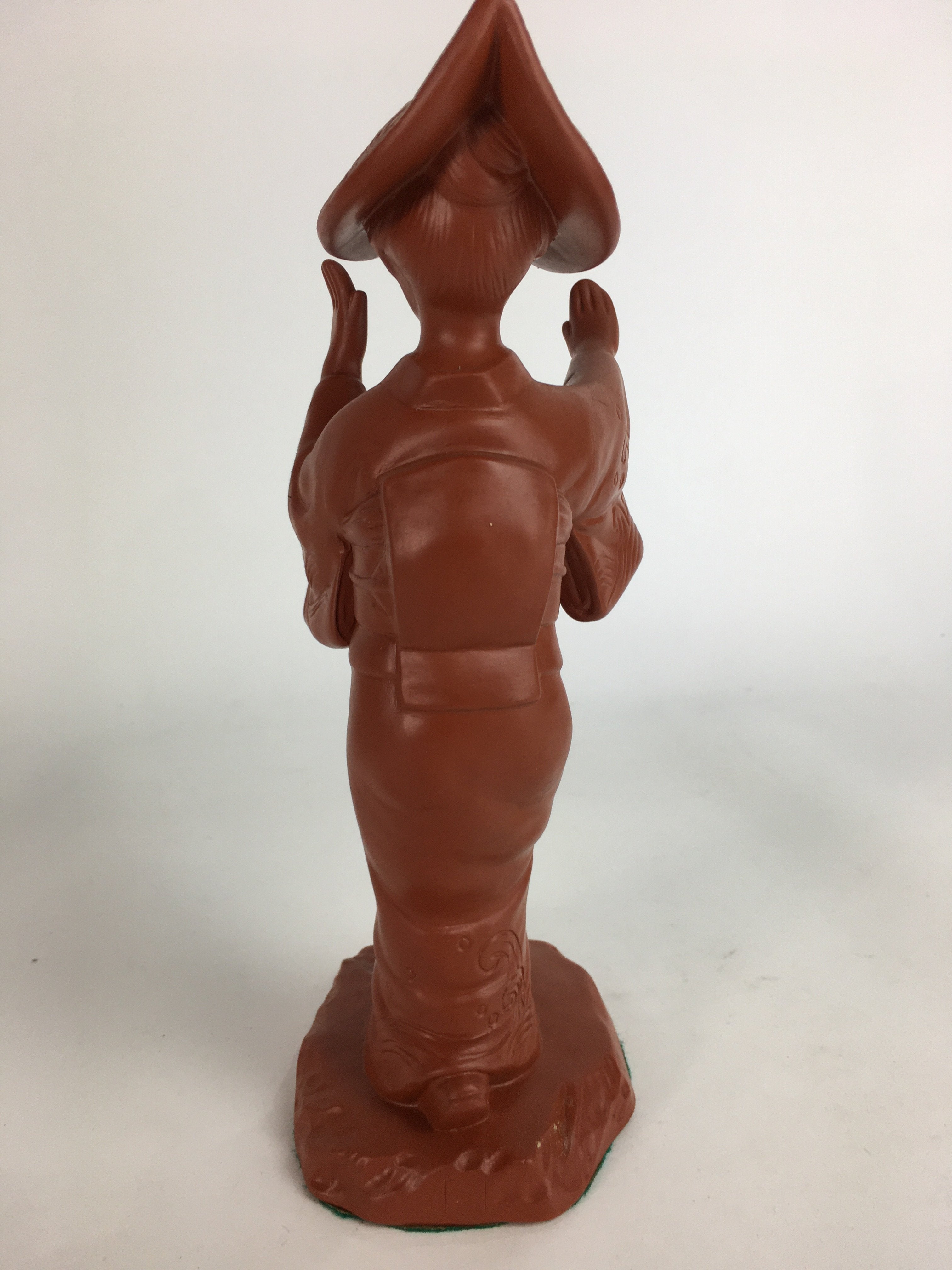 Japanese Ceramic Tokoname ware Awaodori Dancer Statue Vtg Pottery Shudoro BD653