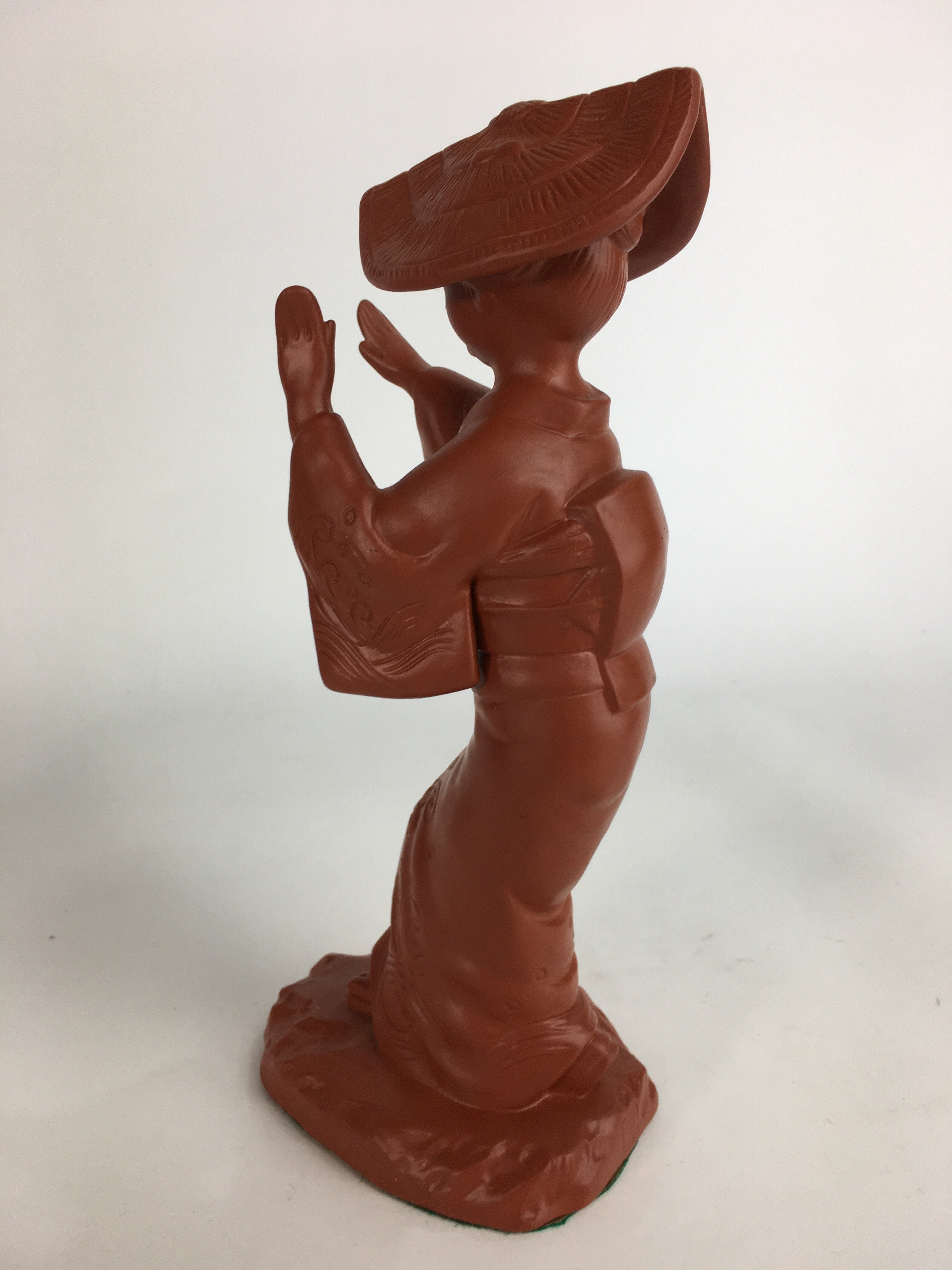 Japanese Ceramic Tokoname ware Awaodori Dancer Statue Vtg Pottery Shudoro BD653