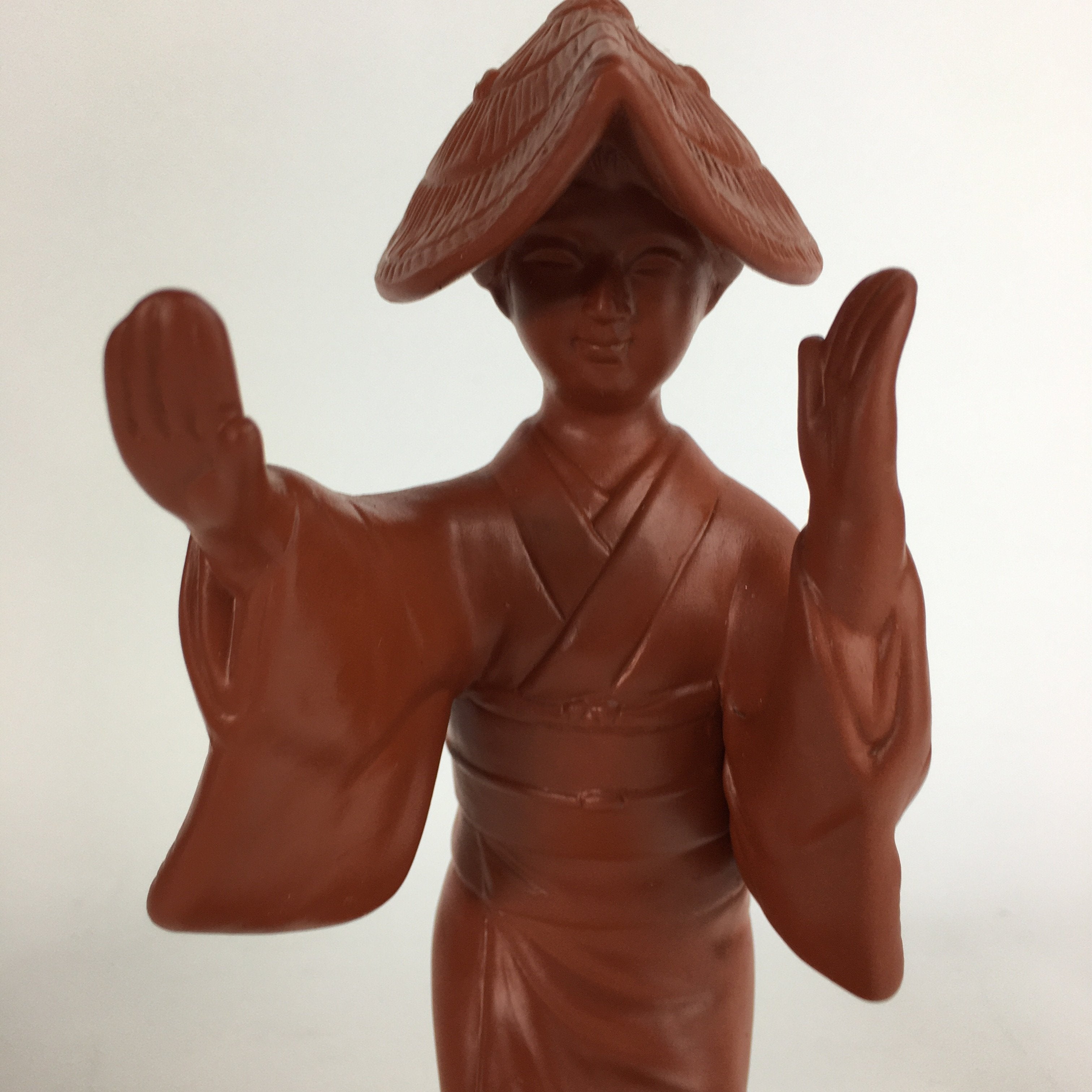 Japanese Ceramic Tokoname ware Awaodori Dancer Statue Vtg Pottery Shudoro BD653