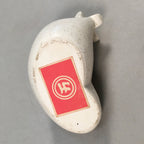 Japanese Ceramic Toothpick Holder Vtg Cow White Figurine Doll Zodiac DR325