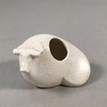 Japanese Ceramic Toothpick Holder Vtg Cow White Figurine Doll Zodiac DR325