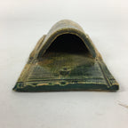 Japanese Ceramic Wall hanging Pocket Flower Vase Vtg Kiseto Ware Yakimono FV961