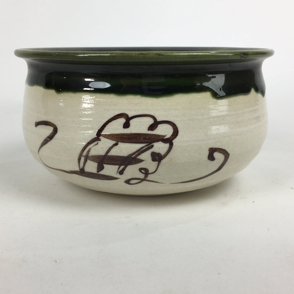 Japanese Ceramic Wastewater Receptacle Tea Ceremony Basin Bowl Vtg Kensui GTB785