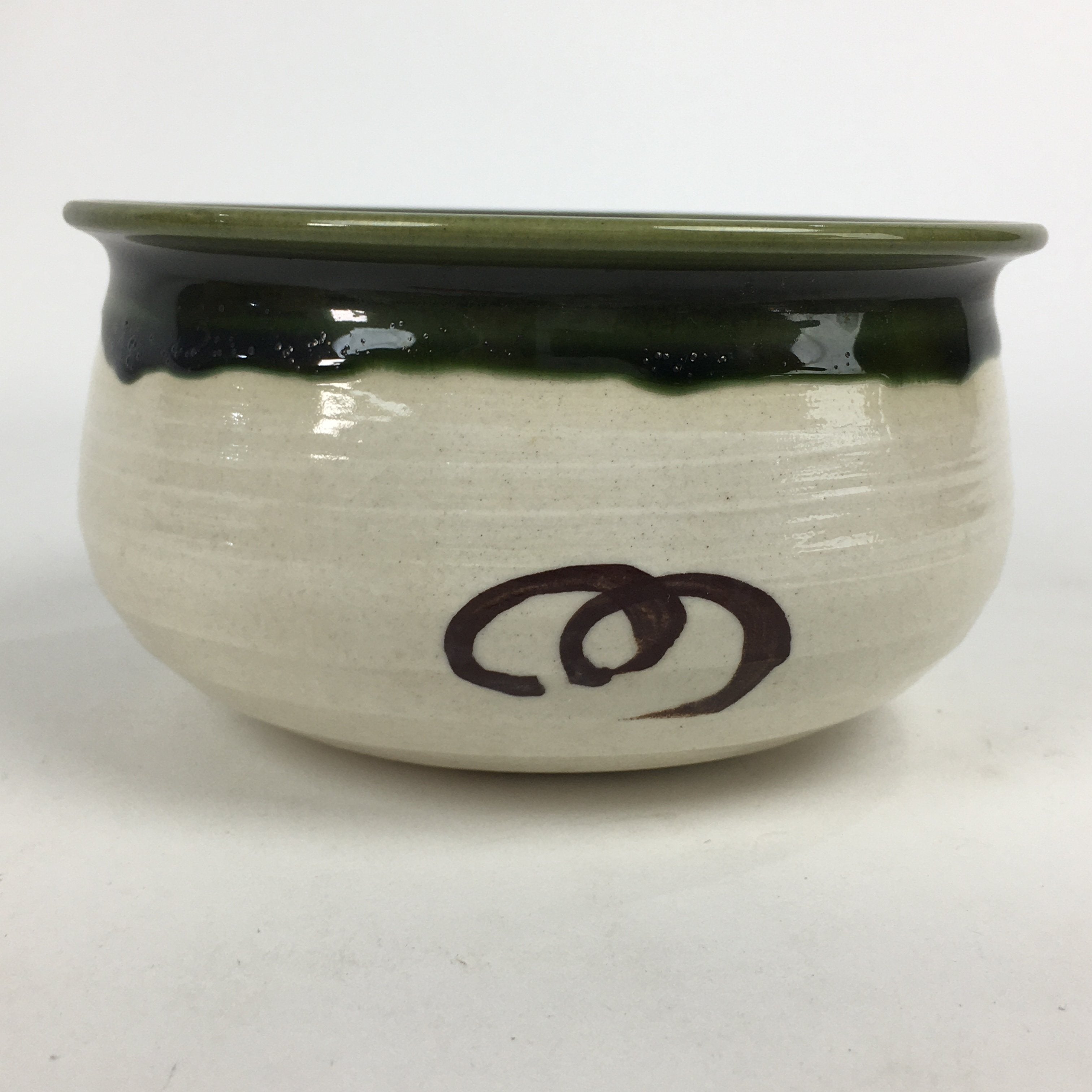 Japanese Ceramic Wastewater Receptacle Tea Ceremony Basin Bowl Vtg Kensui GTB785