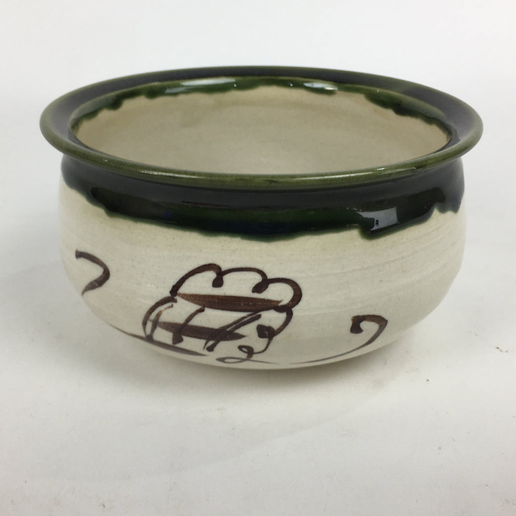 Japanese Ceramic Wastewater Receptacle Tea Ceremony Basin Bowl Vtg Kensui GTB785