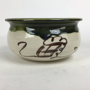 Japanese Ceramic Wastewater Receptacle Tea Ceremony Basin Bowl Vtg Kensui GTB786