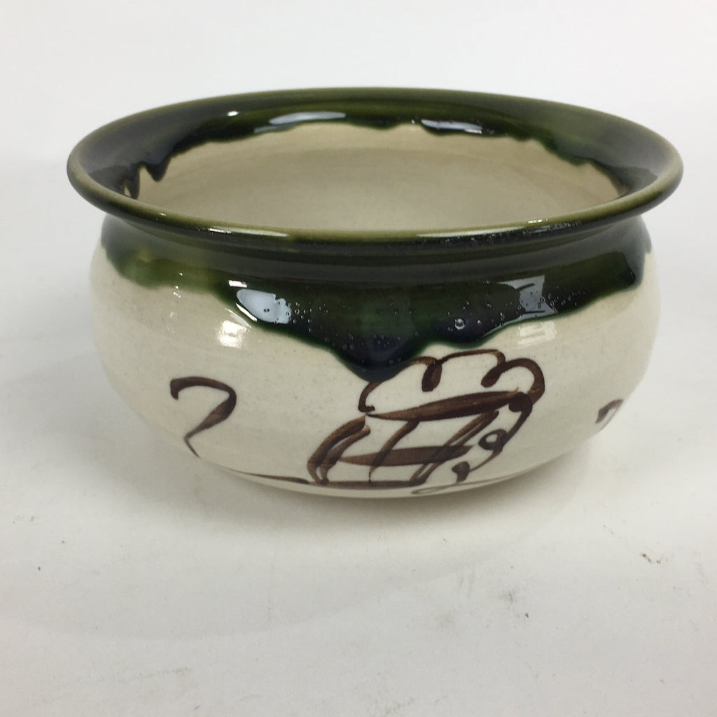 Japanese Ceramic Wastewater Receptacle Tea Ceremony Basin Bowl Vtg Kensui GTB786