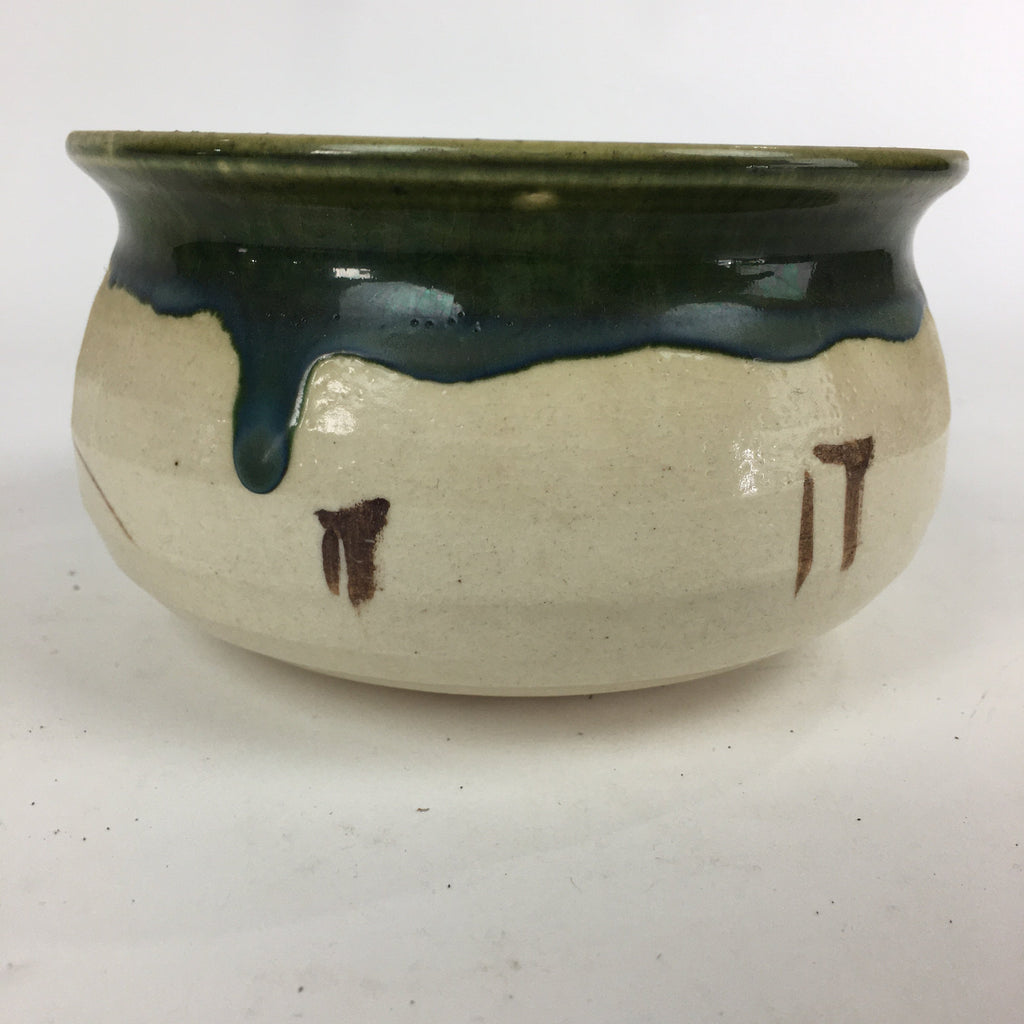 Japanese Ceramic Wastewater Receptacle Tea Ceremony Basin Bowl Vtg Kensui GTB828