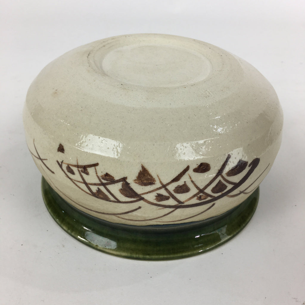 Japanese Ceramic Wastewater Receptacle Tea Ceremony Basin Bowl Vtg Kensui GTB828