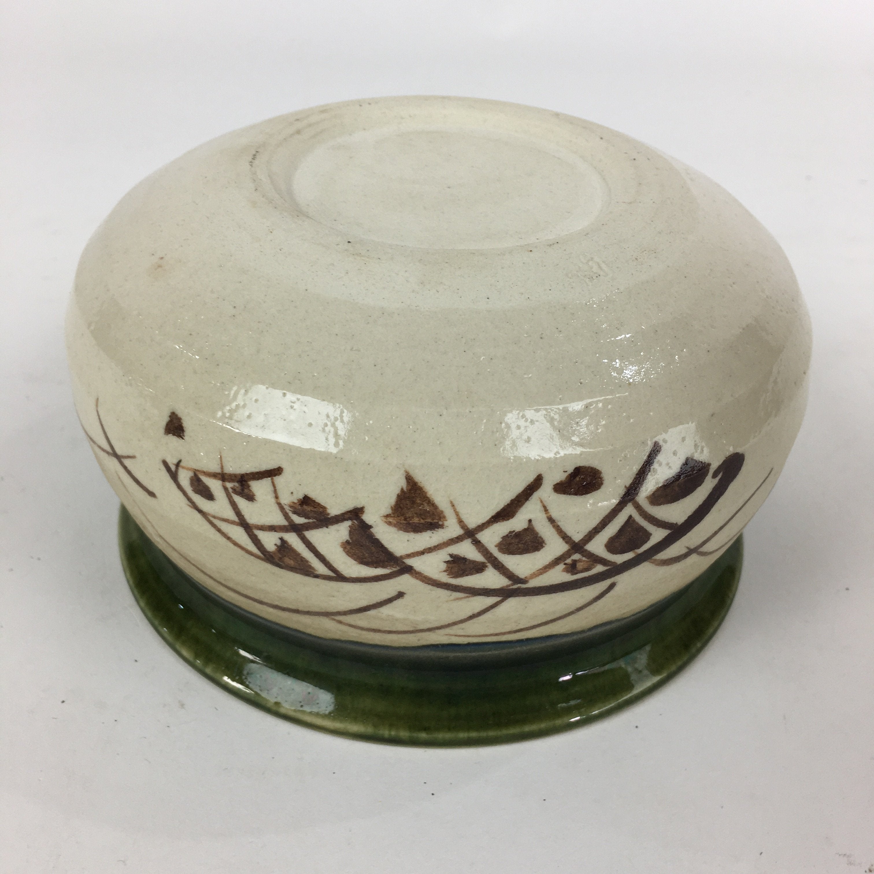 Japanese Ceramic Wastewater Receptacle Tea Ceremony Basin Bowl Vtg Kensui GTB828