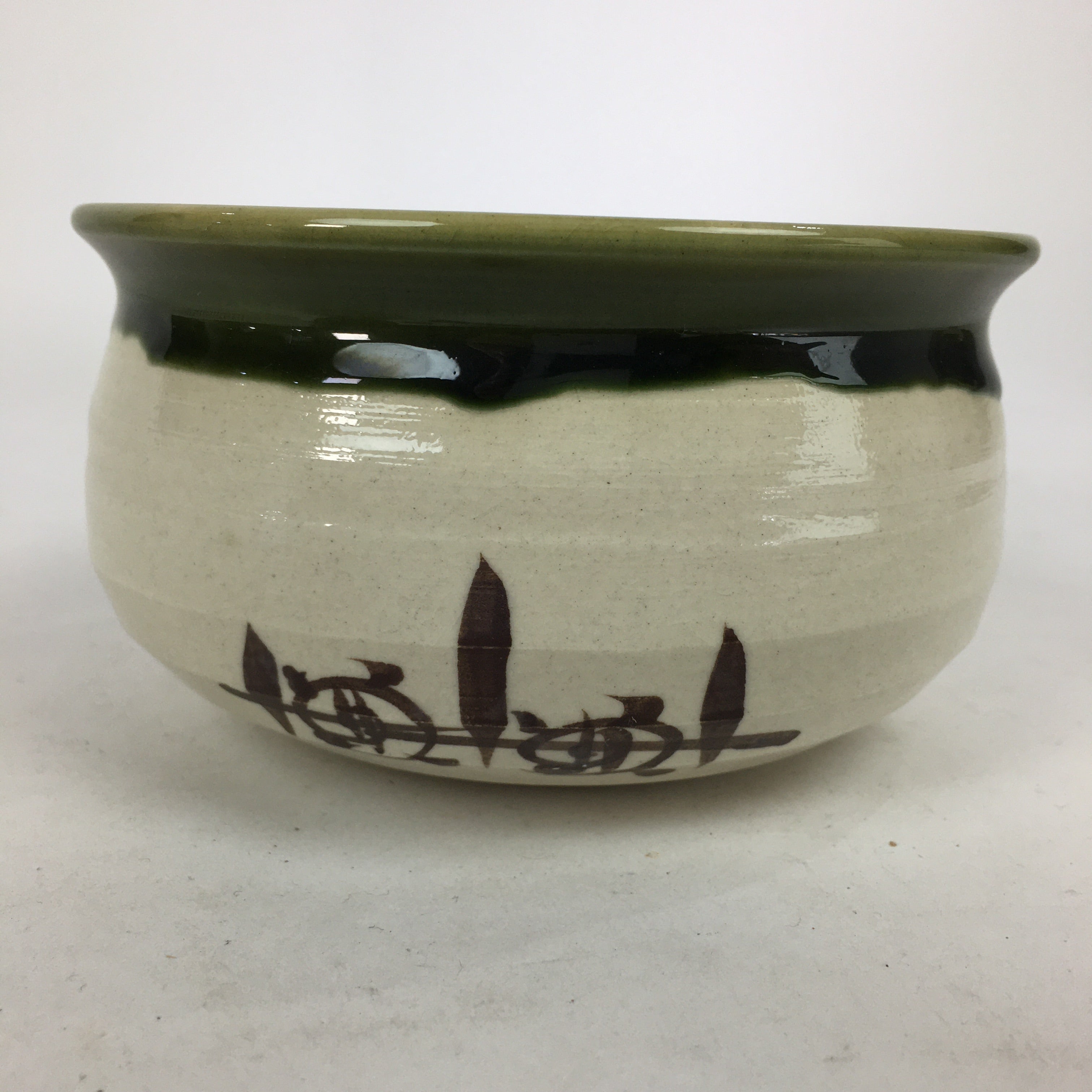 Japanese Ceramic Wastewater Receptacle Tea Ceremony Basin Bowl Vtg Kensui GTB874