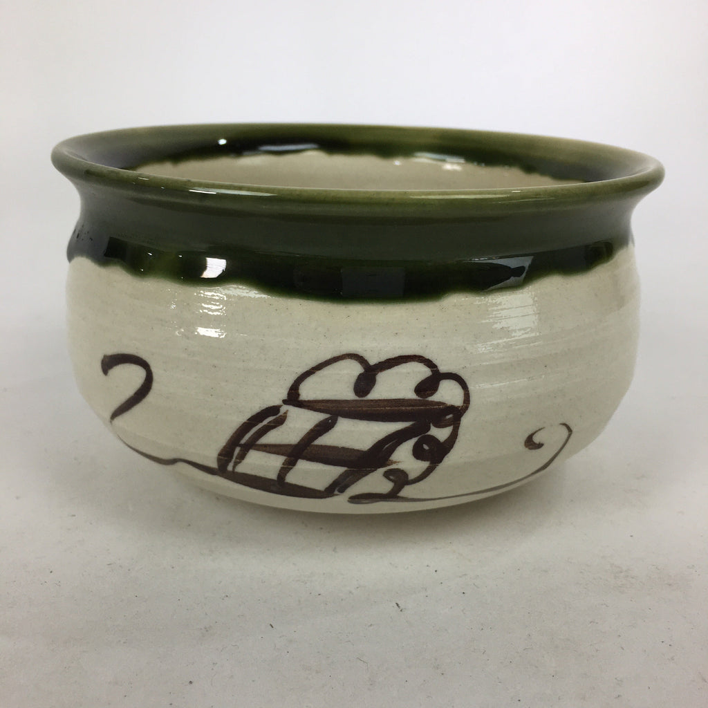 Japanese Ceramic Wastewater Receptacle Tea Ceremony Basin Bowl Vtg Kensui GTB874