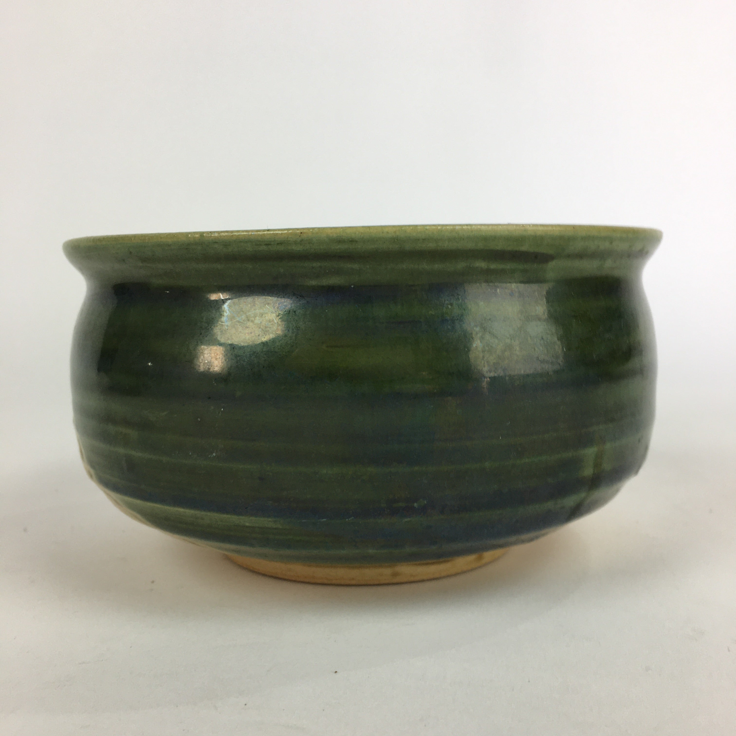 Japanese Ceramic Wastewater Receptacle Tea Ceremony Basin Bowl Vtg Kensui GTB921