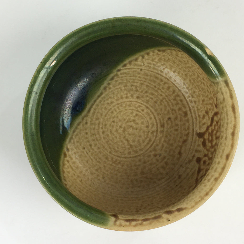 Japanese Ceramic Wastewater Receptacle Tea Ceremony Basin Bowl Vtg Kensui GTB921