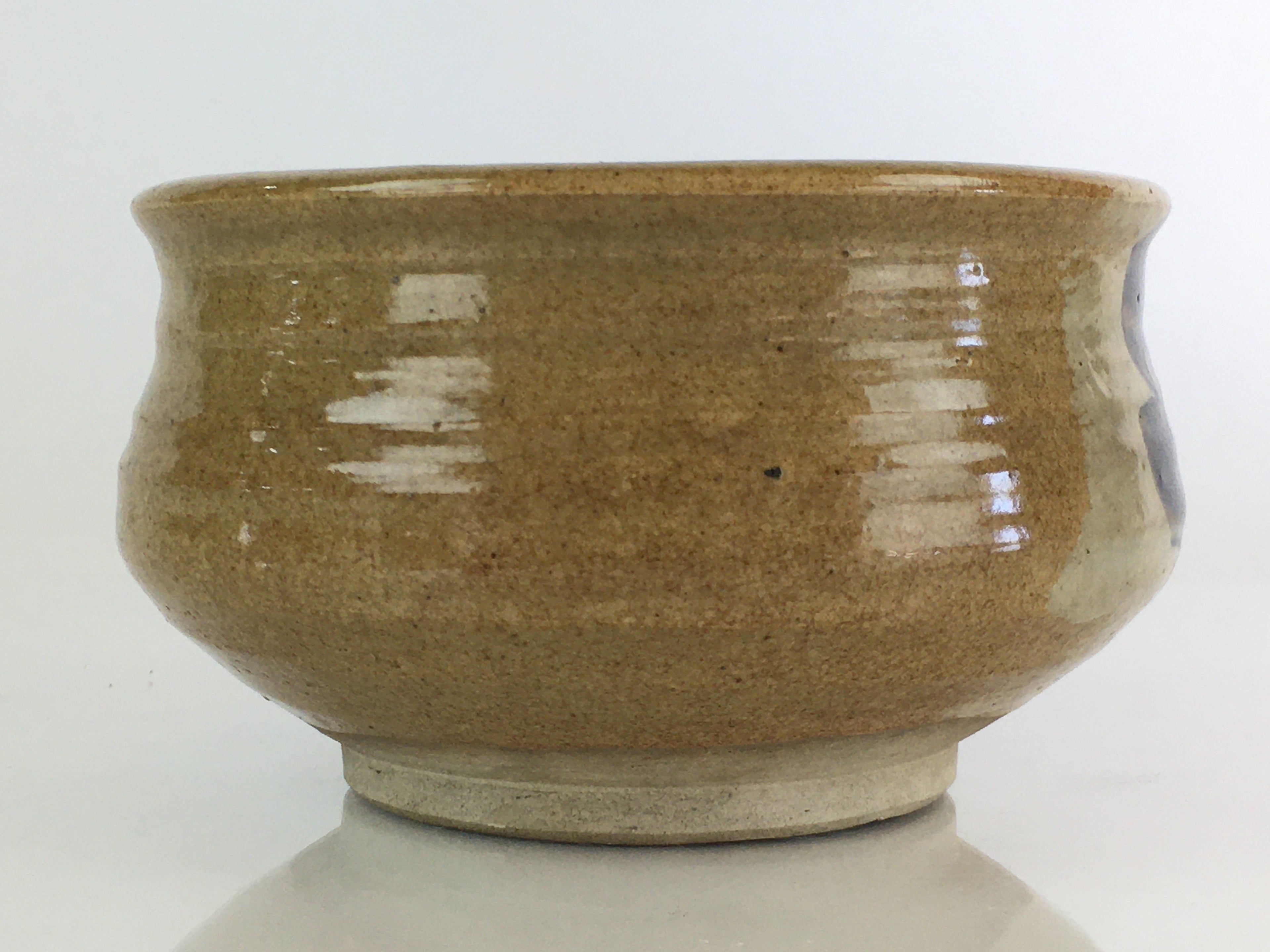 Japanese Ceramic Wastewater Receptacle Tea Ceremony Basin Bowl Vtg Kensui GTB939