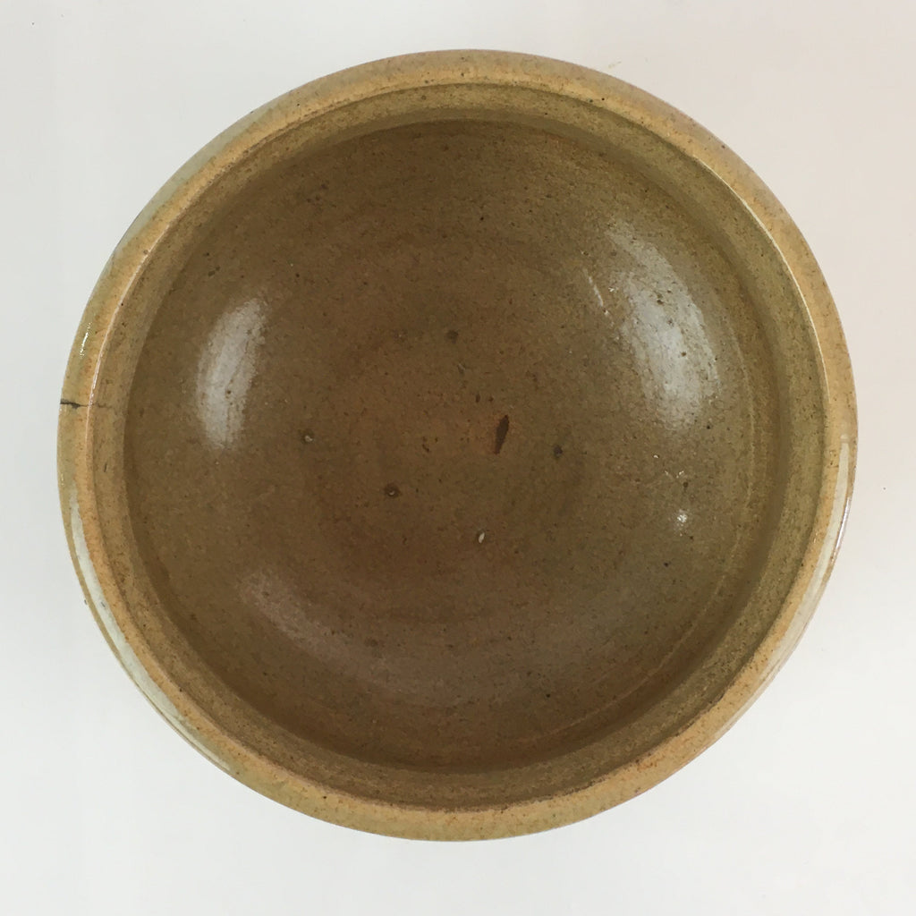 Japanese Ceramic Wastewater Receptacle Tea Ceremony Basin Bowl Vtg Kensui GTB939