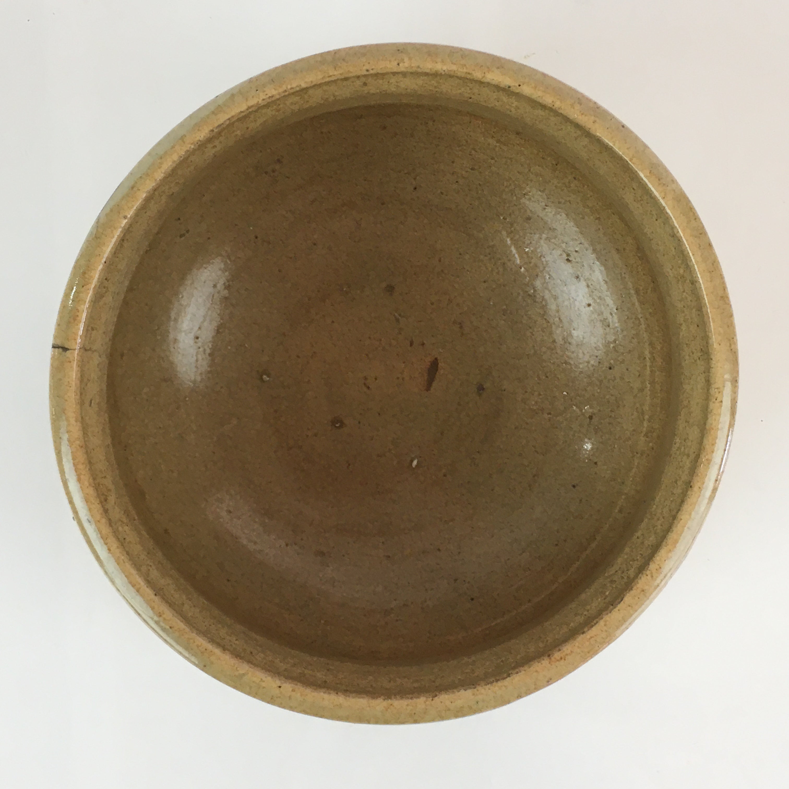 Japanese Ceramic Wastewater Receptacle Tea Ceremony Basin Bowl Vtg Kensui GTB939