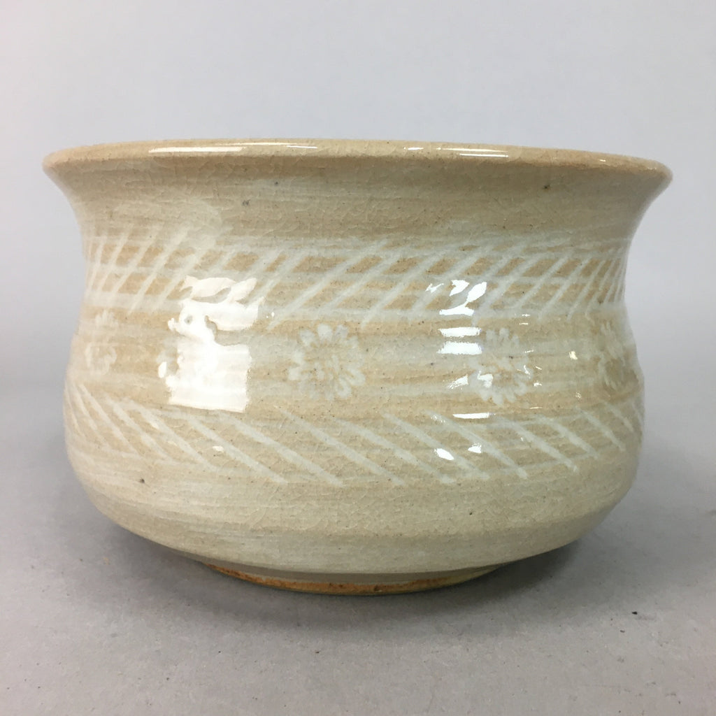 Japanese Ceramic Wastewater Receptacle Tea Ceremony Basin Bowl Vtg Kensui PP126