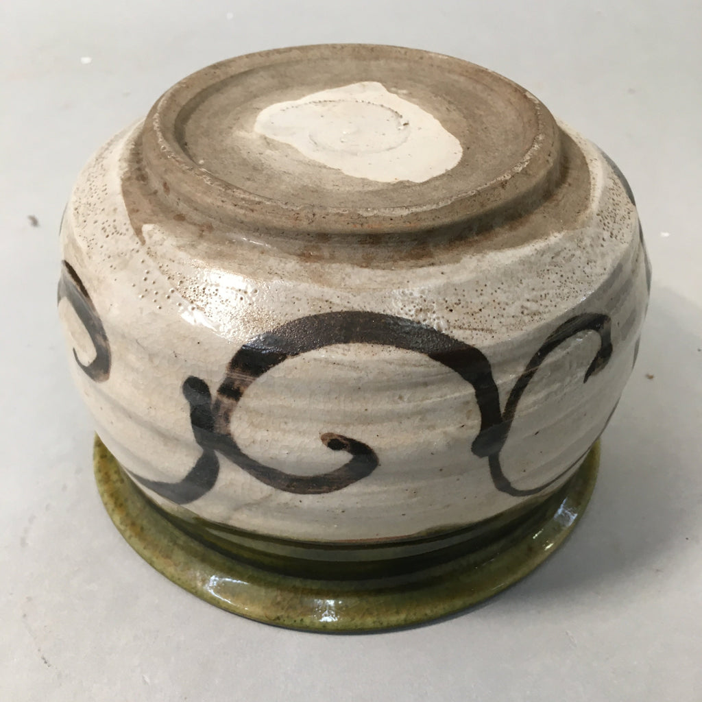Japanese Ceramic Wastewater Receptacle Tea Ceremony Basin Bowl Vtg Kensui PP332
