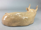 Japanese Ceramic Zodiac Cow Statue Vtg Pottery Brown Box Okimono PX371