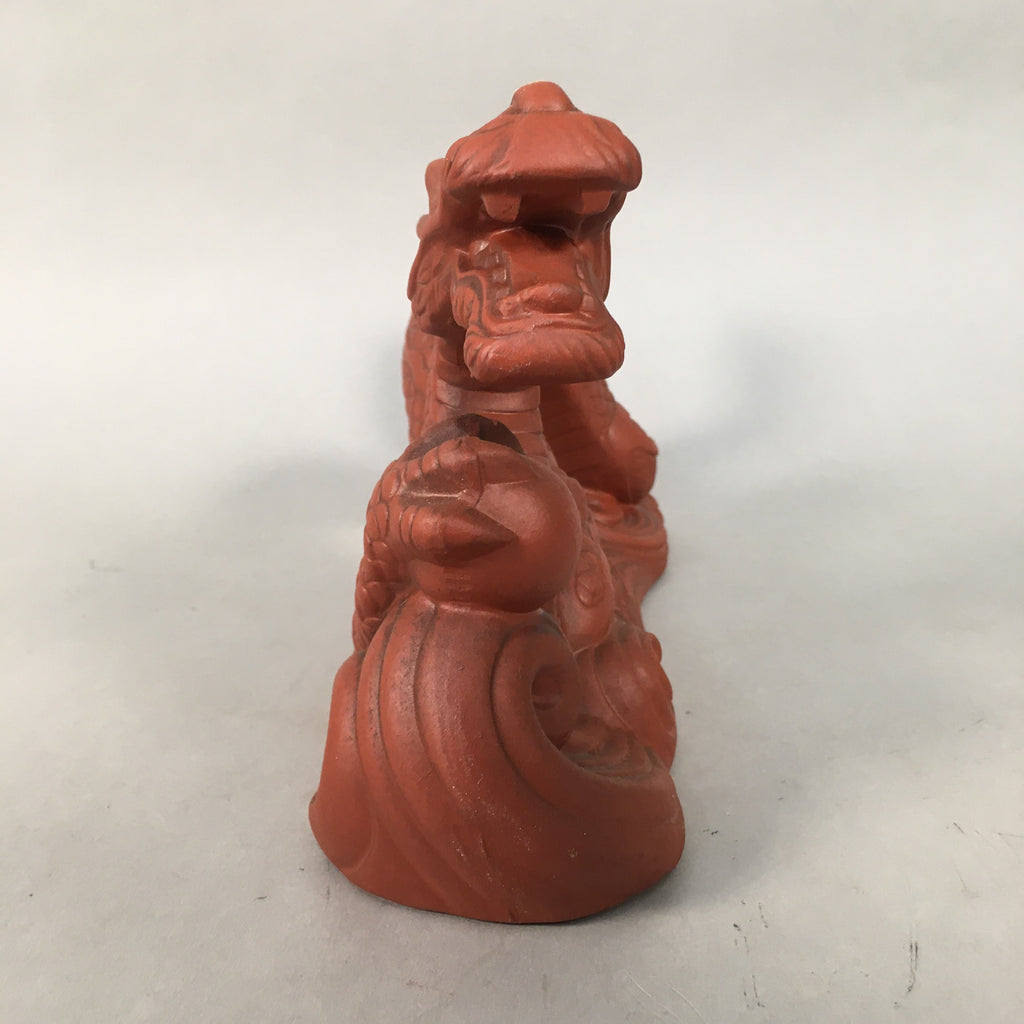 Japanese Ceramic Zodiac Dragon Statue Tokoname ware Vtg Pottery Okimono PX515
