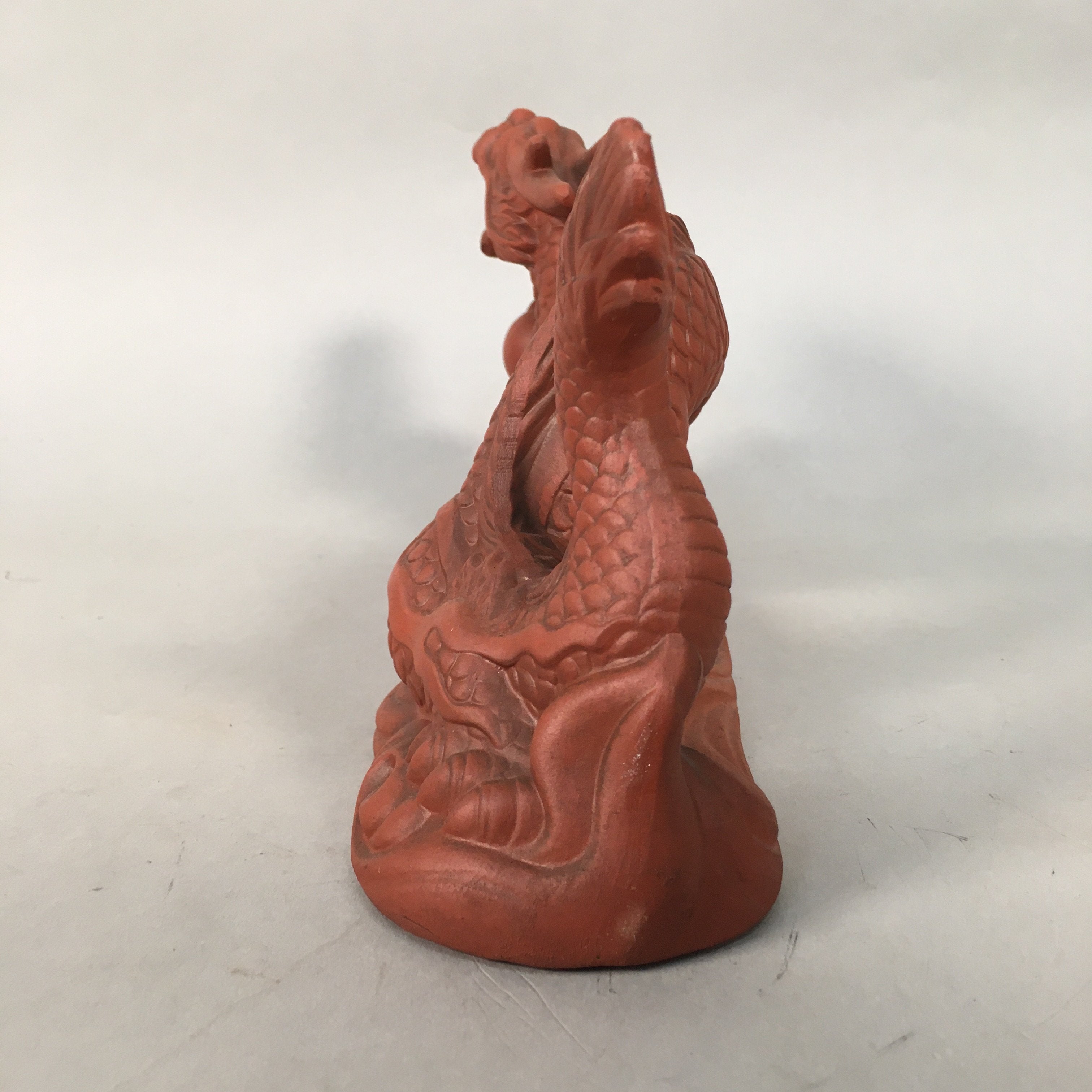 Japanese Ceramic Zodiac Dragon Statue Tokoname ware Vtg Pottery Okimono PX515