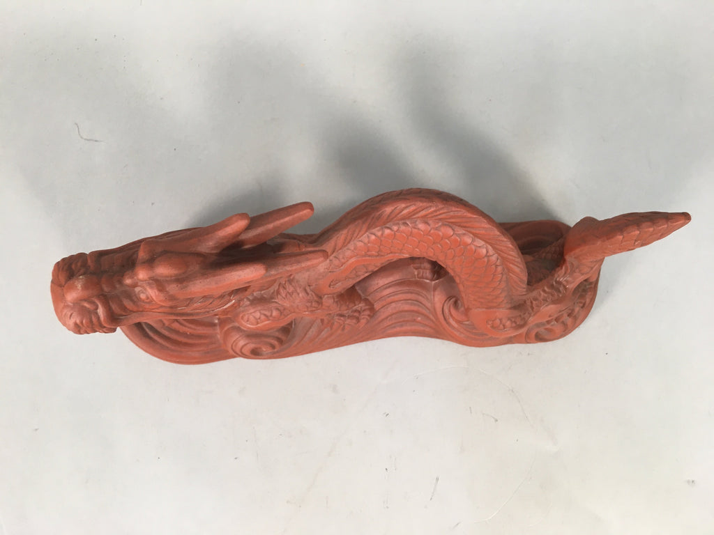 Japanese Ceramic Zodiac Dragon Statue Tokoname ware Vtg Pottery Okimono PX515