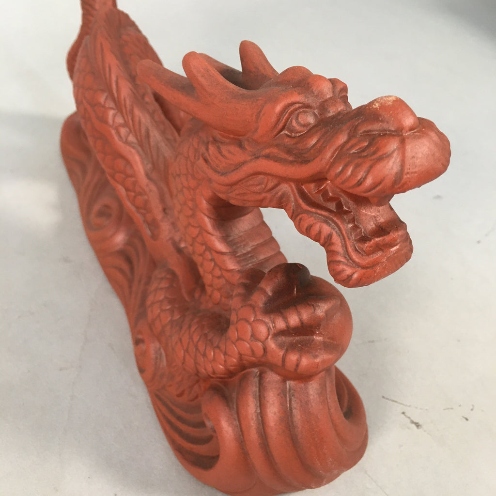 Japanese Ceramic Zodiac Dragon Statue Tokoname ware Vtg Pottery Okimono PX515