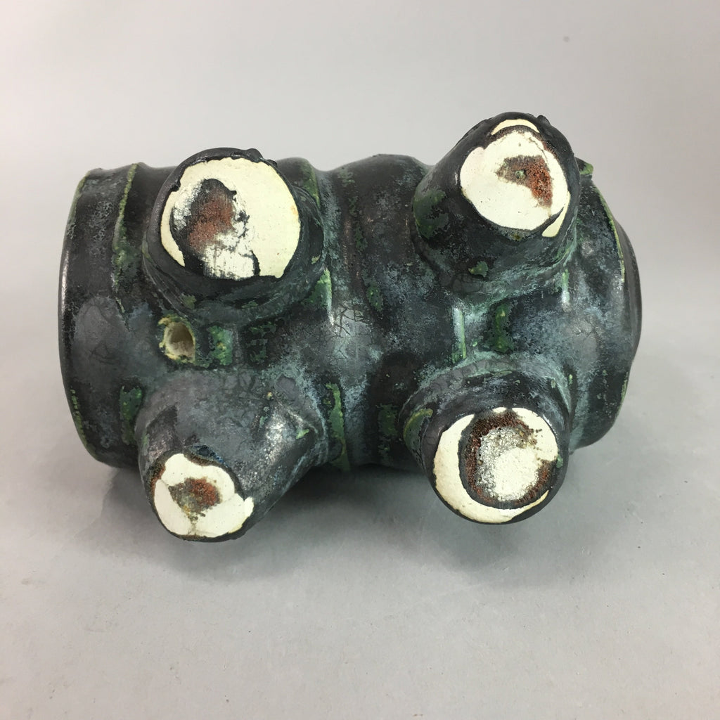 Japanese Ceramic Zodiac Rabbit Vtg Statue Okimono Pottery Oriental Box PX149