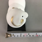 Japanese Ceramic Zodiac Sheep Statue Vtg Okimono White Display Oriental BD419