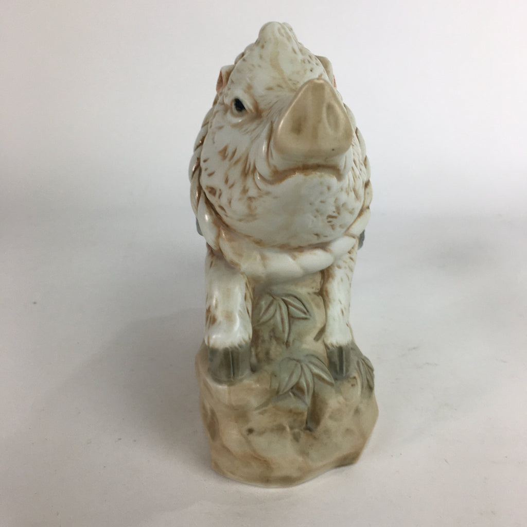Japanese Ceramic Zodiac Symbol Boar Vtg Pottery Yakushi Kiln Inishishi BD647