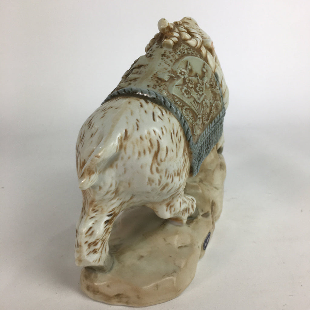 Japanese Ceramic Zodiac Symbol Boar Vtg Pottery Yakushi Kiln Inishishi BD647