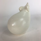 Japanese Ceramic Zodiac Symbol Mouse Vtg Pottery White Nezumi Figure BD648
