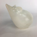 Japanese Ceramic Zodiac Symbol Mouse Vtg Pottery White Nezumi Figure BD648