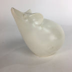 Japanese Ceramic Zodiac Symbol Mouse Vtg Pottery White Nezumi Figure BD648