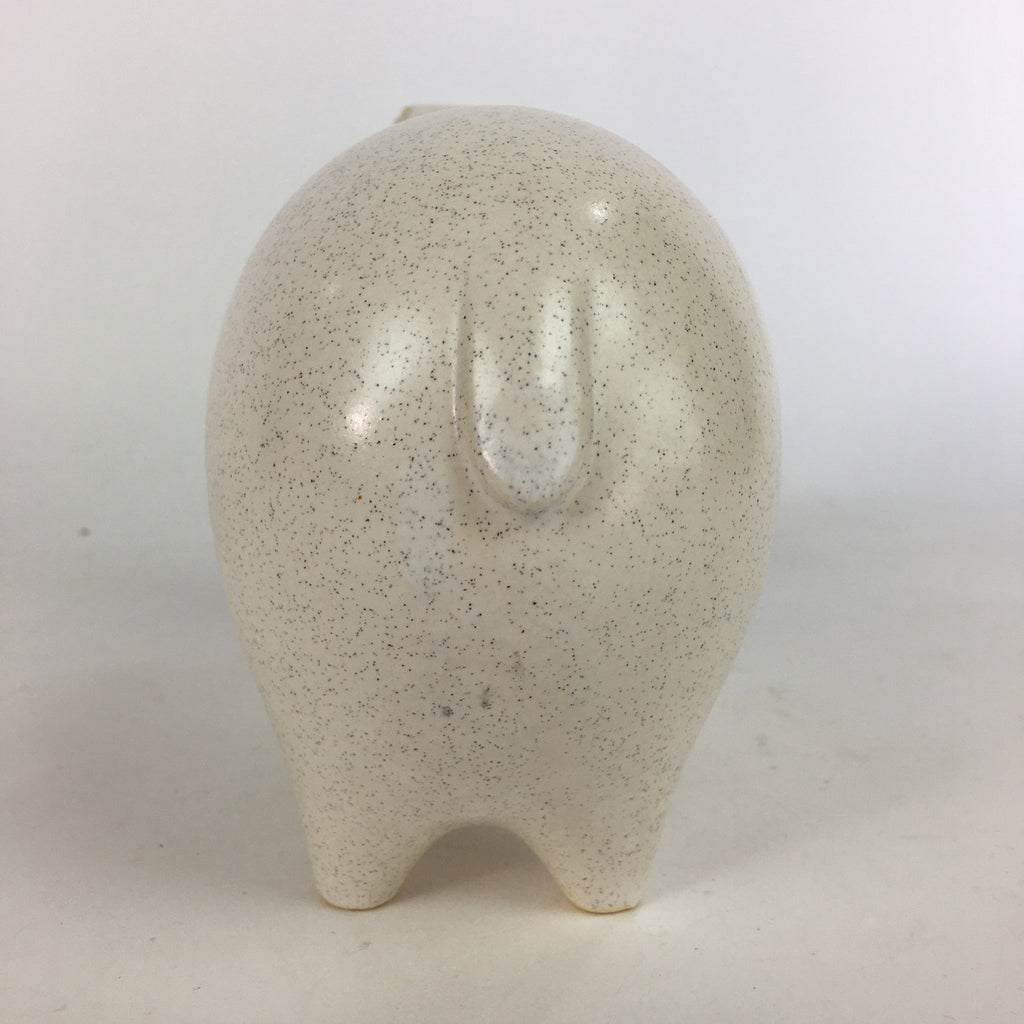 Japanese Ceramic Zodiac Symbol Sheep Vtg Pottery White Hitsuji Figure BD656