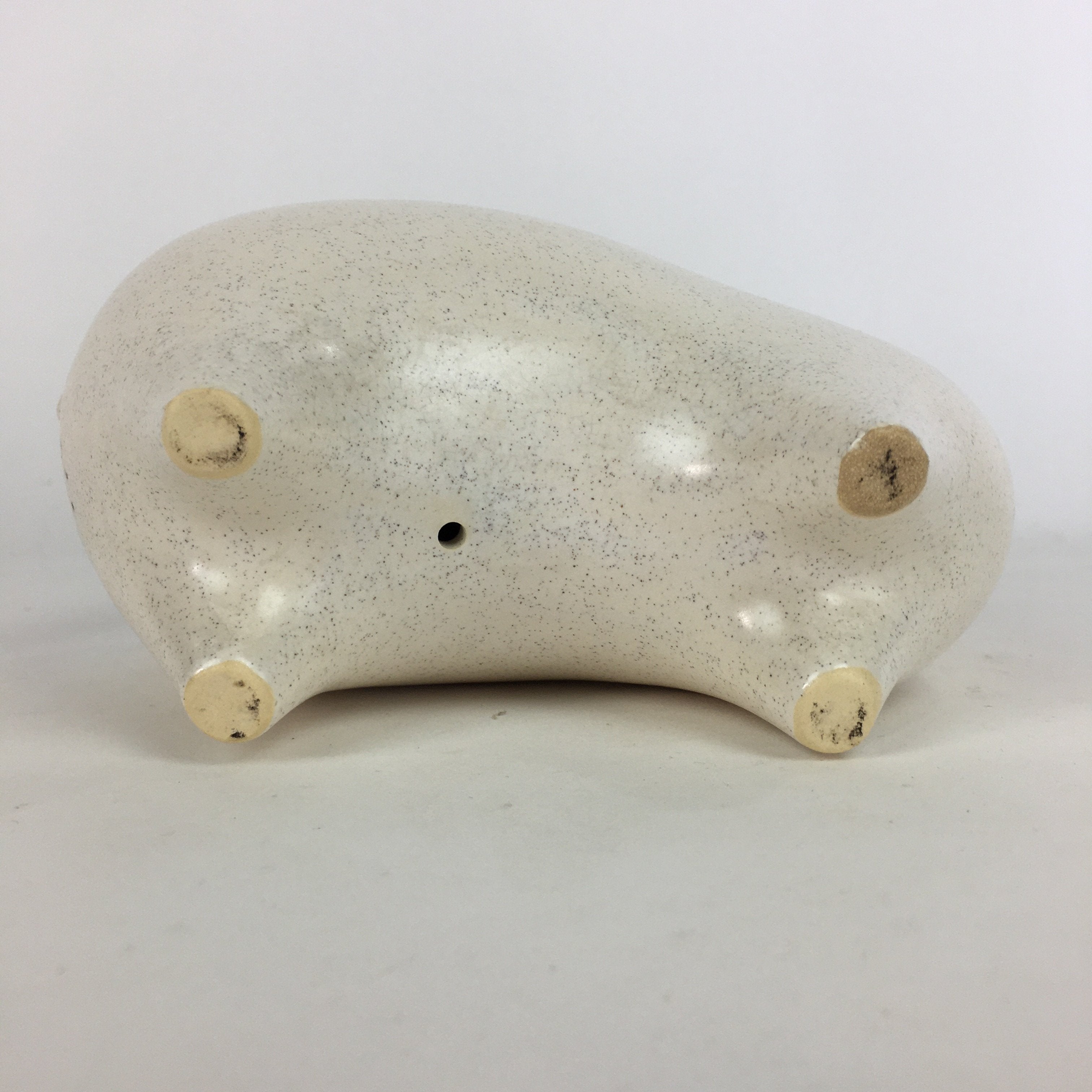 Japanese Ceramic Zodiac Symbol Sheep Vtg Pottery White Hitsuji Figure BD656